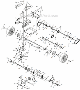 Transmission_Assembly Diagram and Parts List for 9390-12-01 GX390 Honda SP Little Wonder Leaf Blower / Vacuum